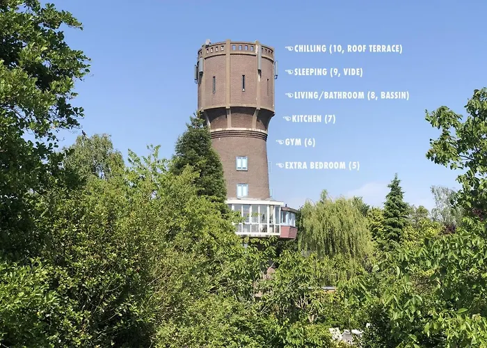 Verblijf Boven In De Watertoren Van Strijen Met Dakterras
